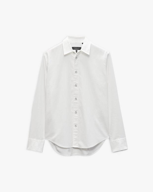 Rag & Bone Tomlin Stretch-Cotton Dobby Shirt