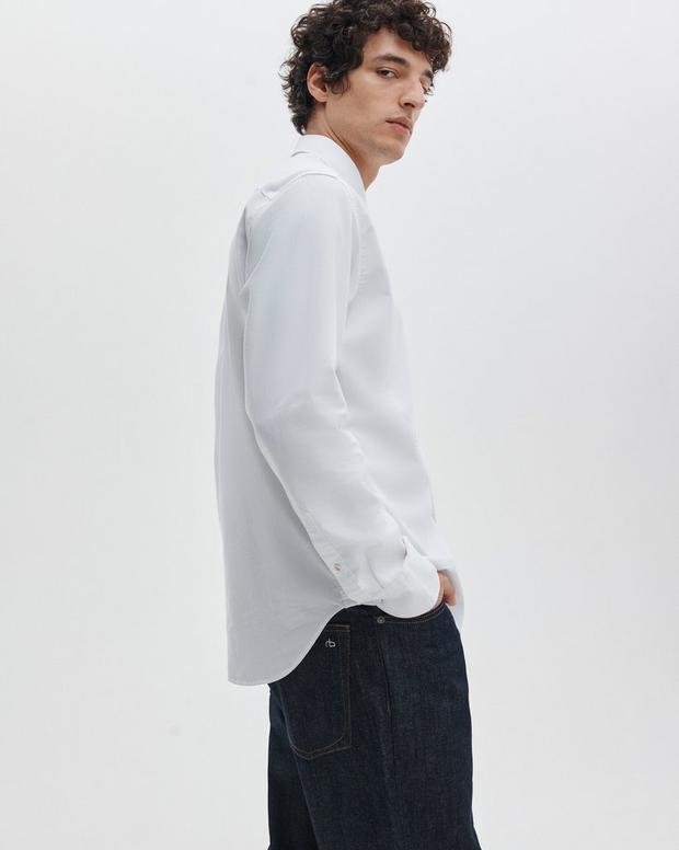 Rag & Bone Tomlin Stretch-Cotton Dobby Shirt