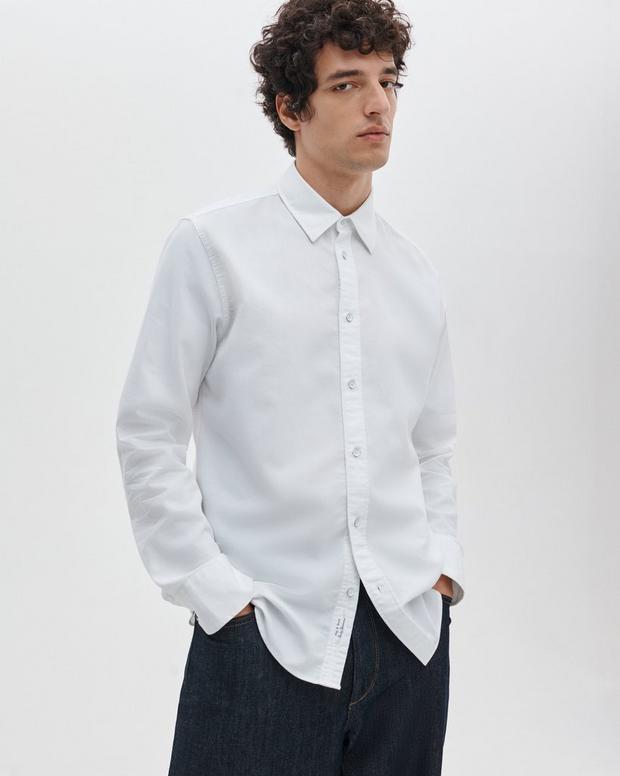 rag & bone Tomlin Stretch-Cotton Dobby Shirt