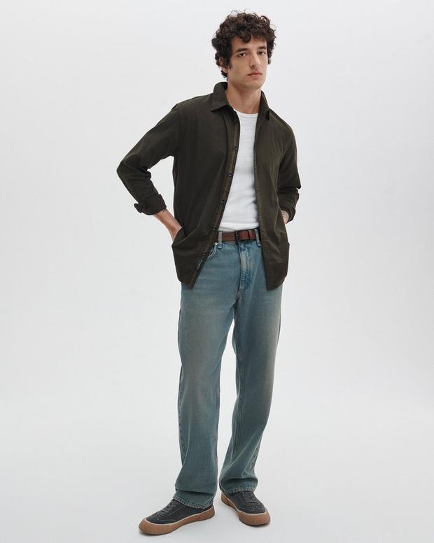 Rag & Bone Tomlin Stretch-Cotton Dobby Shirt