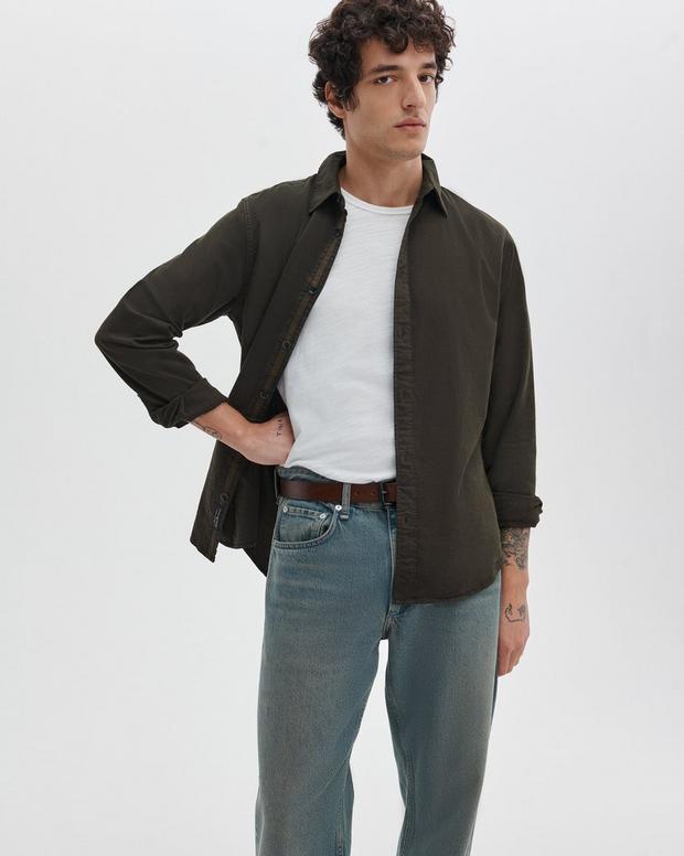 rag & bone Tomlin Stretch-Cotton Dobby Shirt