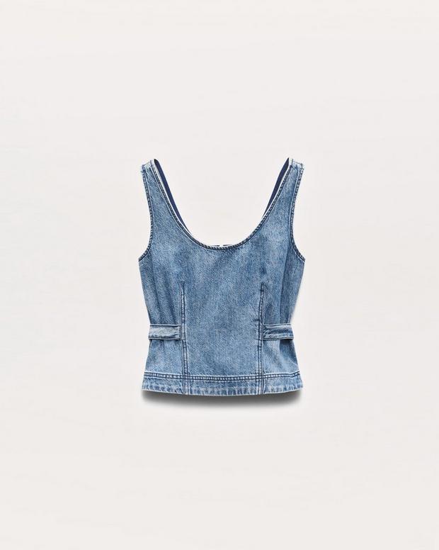Rag & Bone Ultra Featherweight Estelle Denim Top