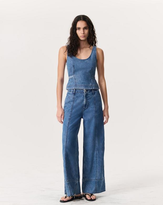 Rag & Bone Ultra Featherweight Estelle Denim Top