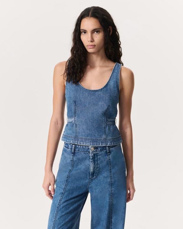 rag & bone Ultra Featherweight Estelle Denim Top