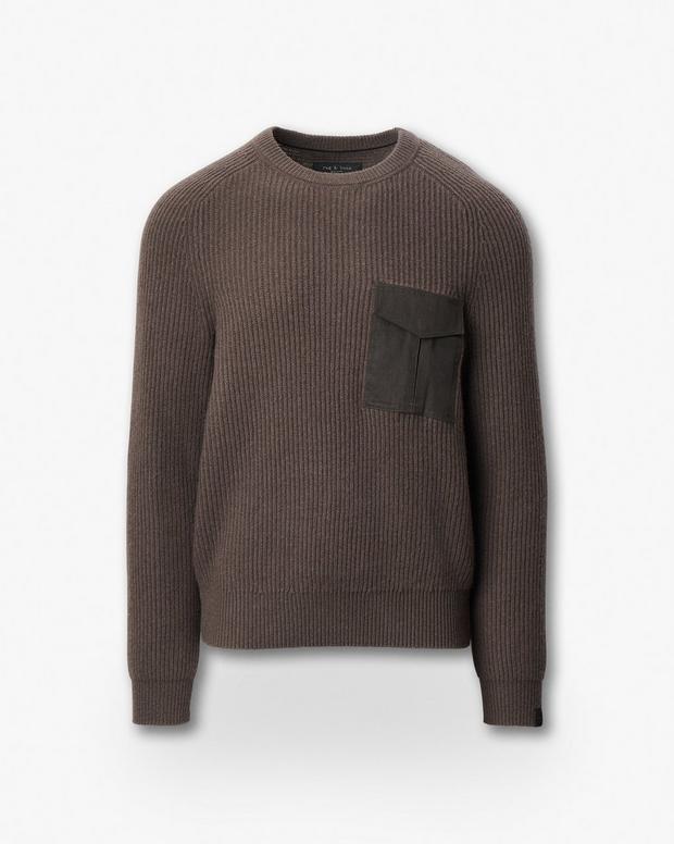Rag & Bone Walker Mixed-Media Sweater
