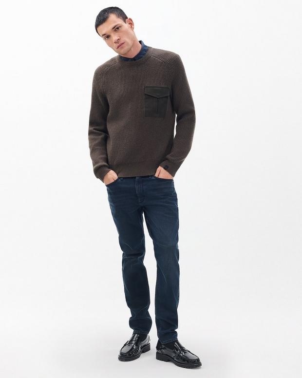 Rag & Bone Walker Mixed-Media Sweater