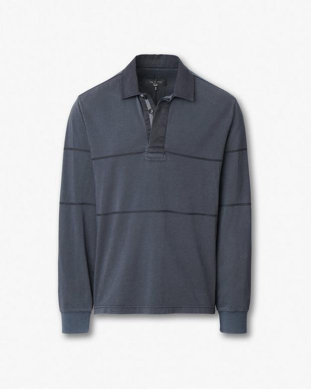Rag & Bone Washed Cotton Rugby Shirt