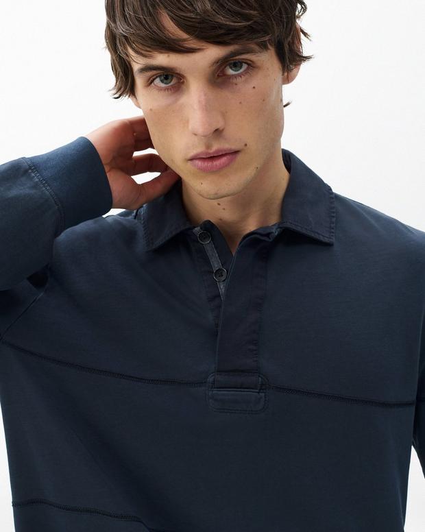 Rag & Bone Washed Cotton Rugby Shirt