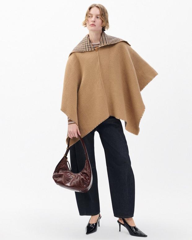 rag & bone Wendy Reversible Cowl Poncho