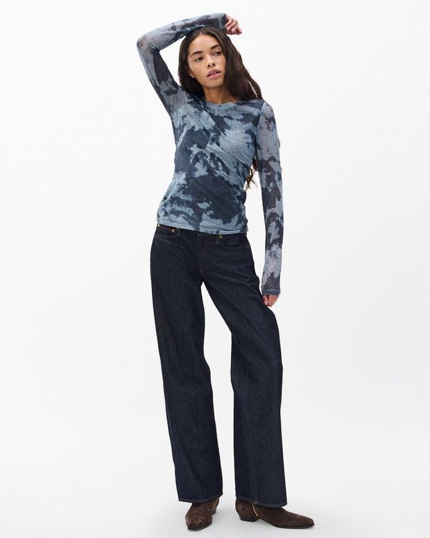 Rag & Bone Yana Stretch Mesh Tee