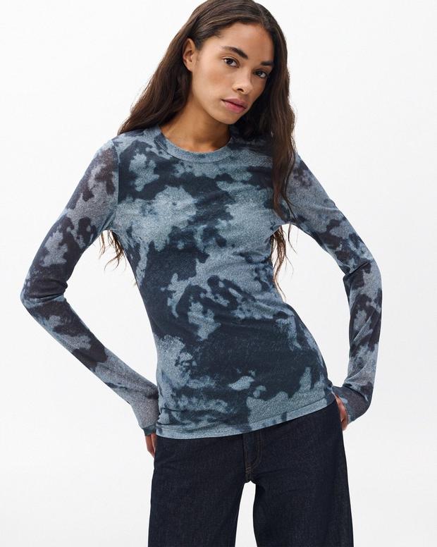 Rag & Bone Yana Stretch Mesh Tee