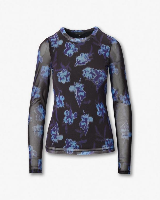Rag & Bone Yana Stretch Mesh Tee