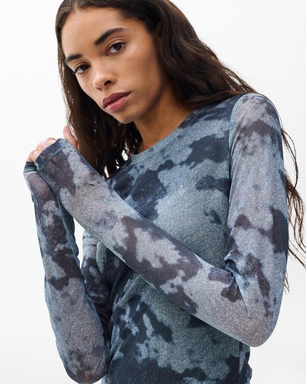 rag & bone Yana Stretch Mesh Tee