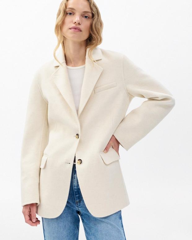 rag & bone Zoe Double-Face Wool Blazer