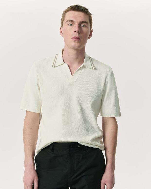 Rag & Bone Zuma Johnny Collar Knit Polo Shirt