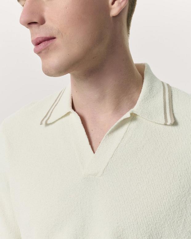 Rag & Bone Zuma Johnny Collar Knit Polo Shirt