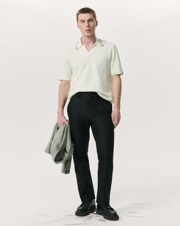 Rag & Bone Zuma Johnny Collar Knit Polo Shirt