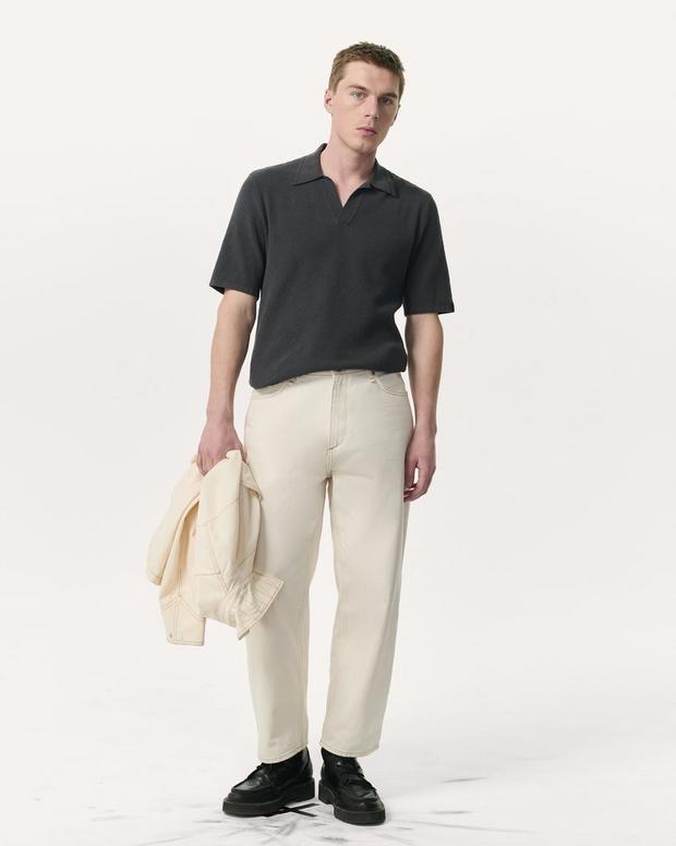 Rag & Bone Zuma Johnny Collar Knit Polo Shirt