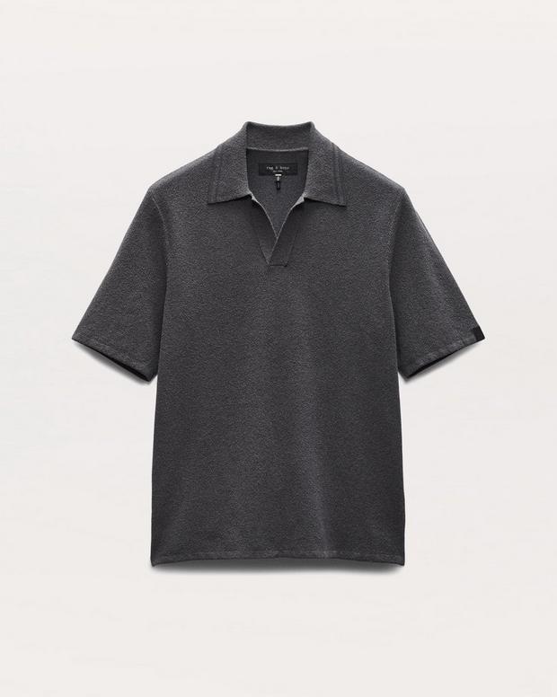 rag & bone Zuma Johnny Collar Knit Polo Shirt