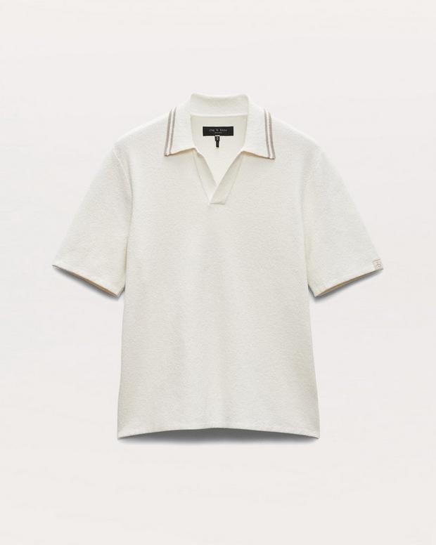 rag & bone Zuma Johnny Collar Knit Polo Shirt