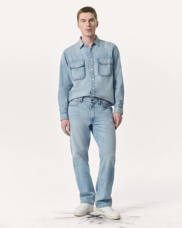 Rag & Bone Relaxed Fit Featherweight Denim CPO Overshirt