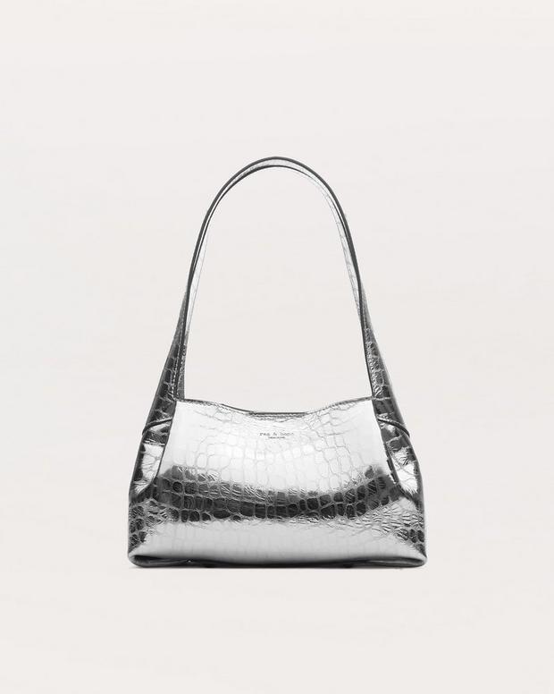 rag & bone Slade Embossed Metallic Leather Shoulder Bag
