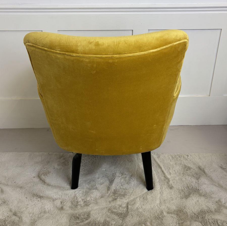 Ragged Rose Bentley Gold Velvet Accent Chair