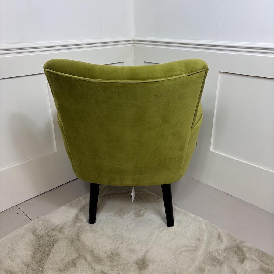 Ragged Rose Bentley Green Velvet Accent Chair