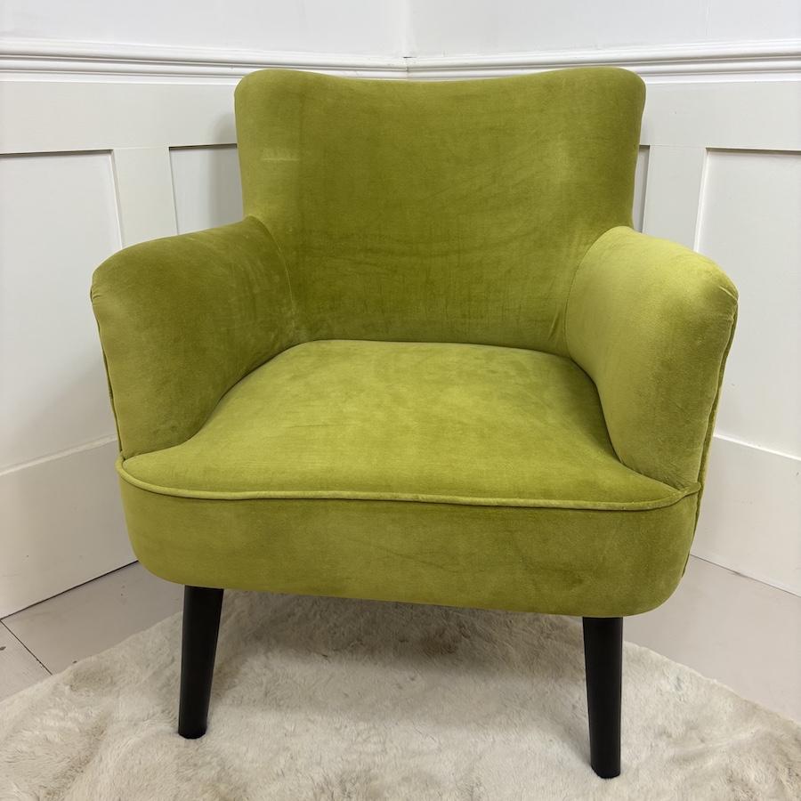 Ragged Rose Bentley Green Velvet Accent Chair
