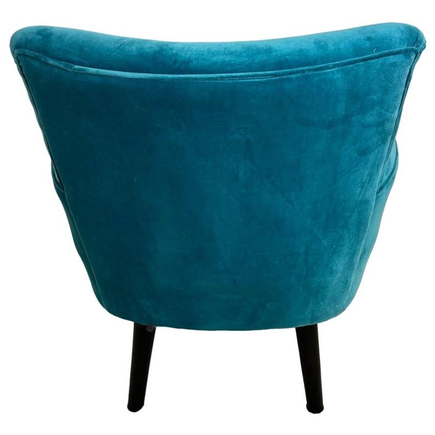 Ragged Rose Bentley Teal Velvet Accent Chair