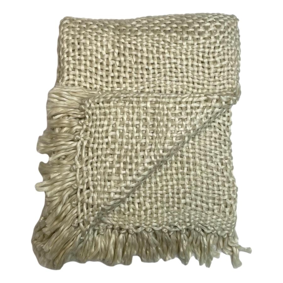 ragged rose Cream Chunky Throw
