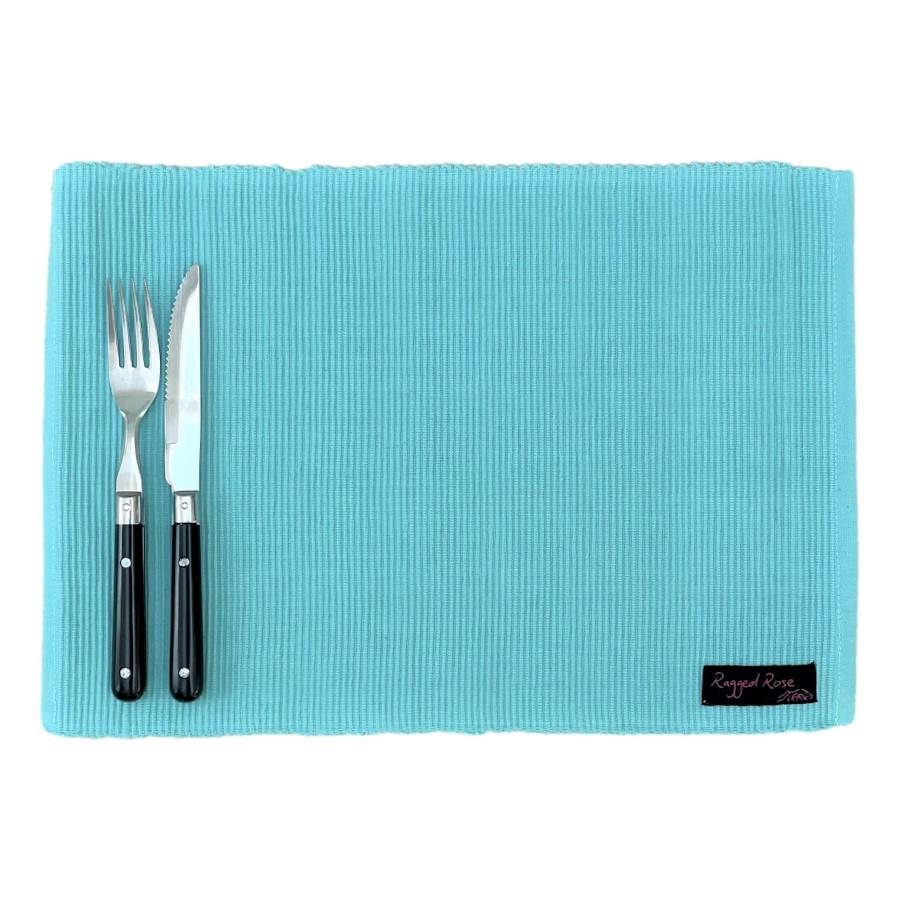 Ragged Rose Duck Egg Blue Placemats