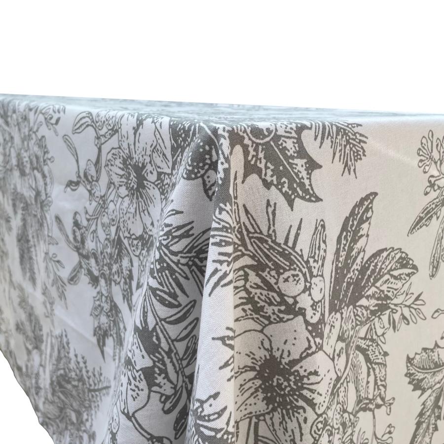 Ragged Rose Grey Holly Christmas Napkins