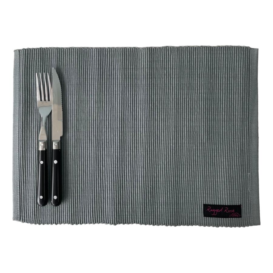 ragged rose Grey Placemats