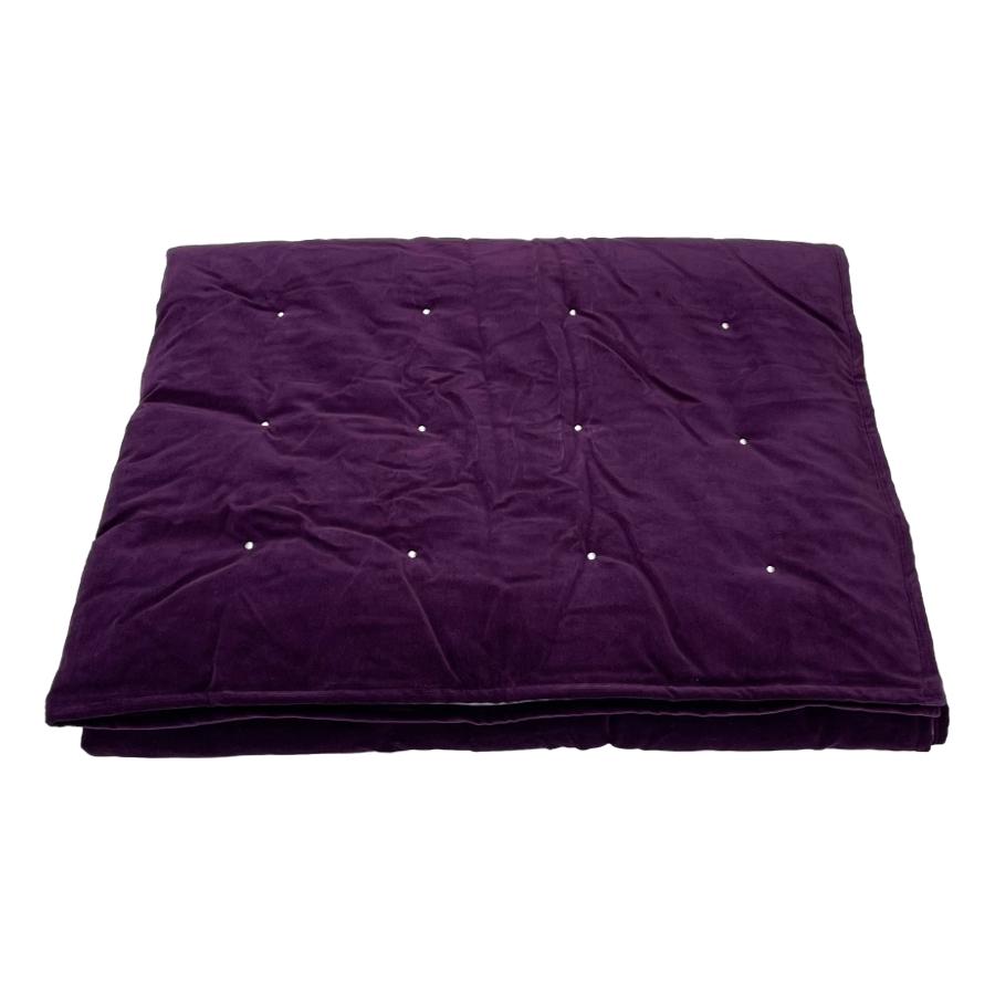 Ragged Rose Lauren Aubergine Velvet Blanket