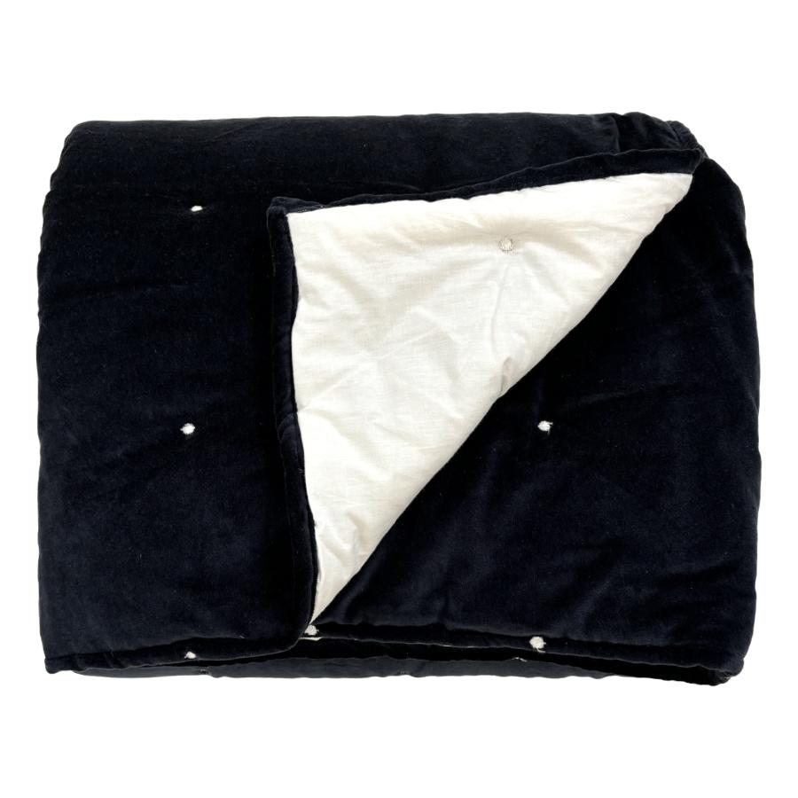Ragged Rose Lauren Black Velvet Blanket