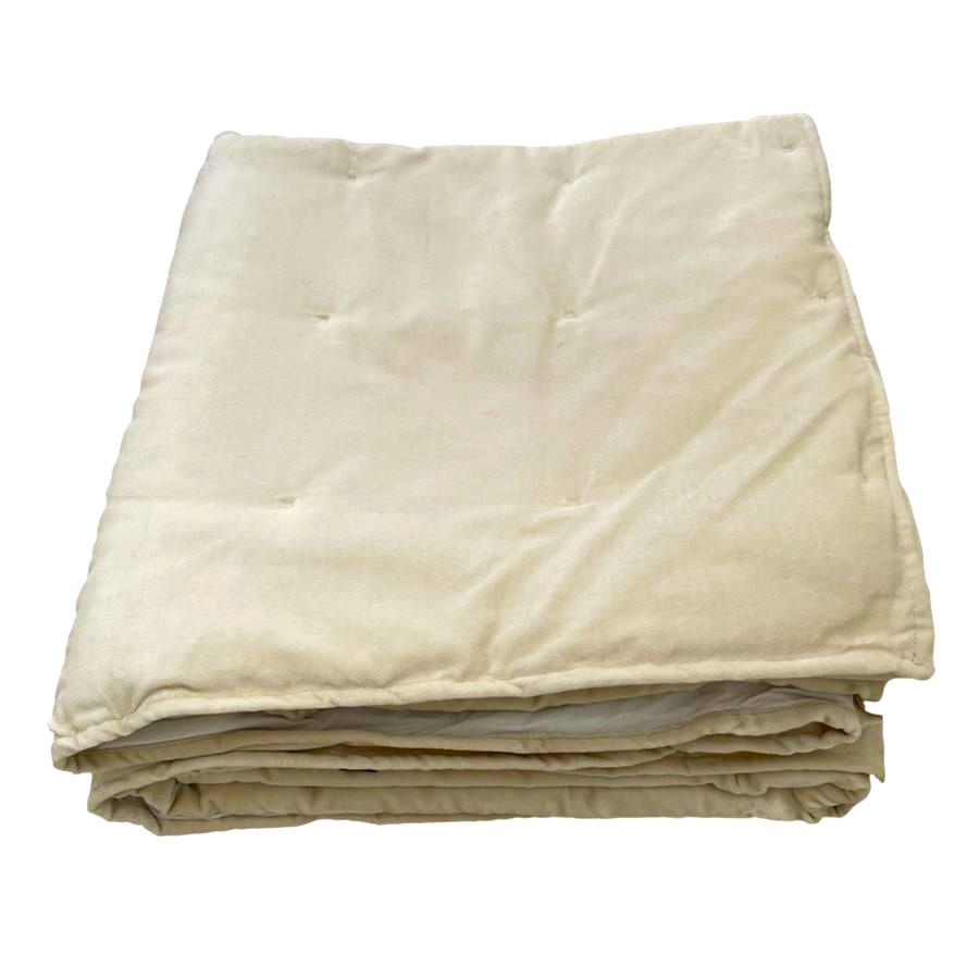 Ragged Rose Lauren Cream Velvet Blanket