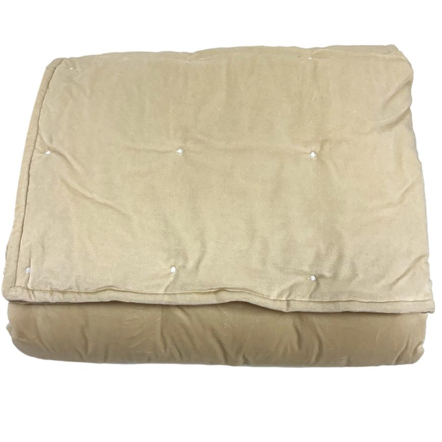 Ragged Rose Lauren Cream Velvet Blanket