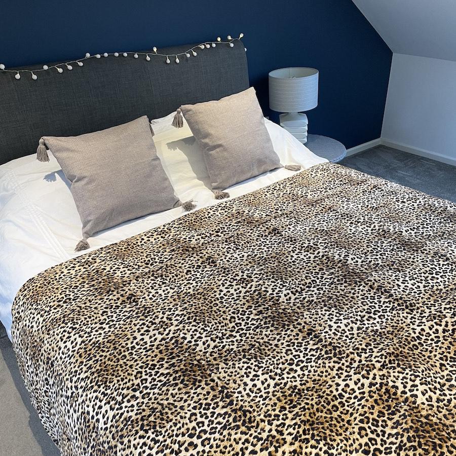 Ragged Rose Lauren Leopard Velvet Blanket