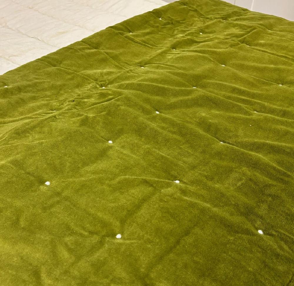 Ragged Rose Lauren Olive Green Velvet Blanket