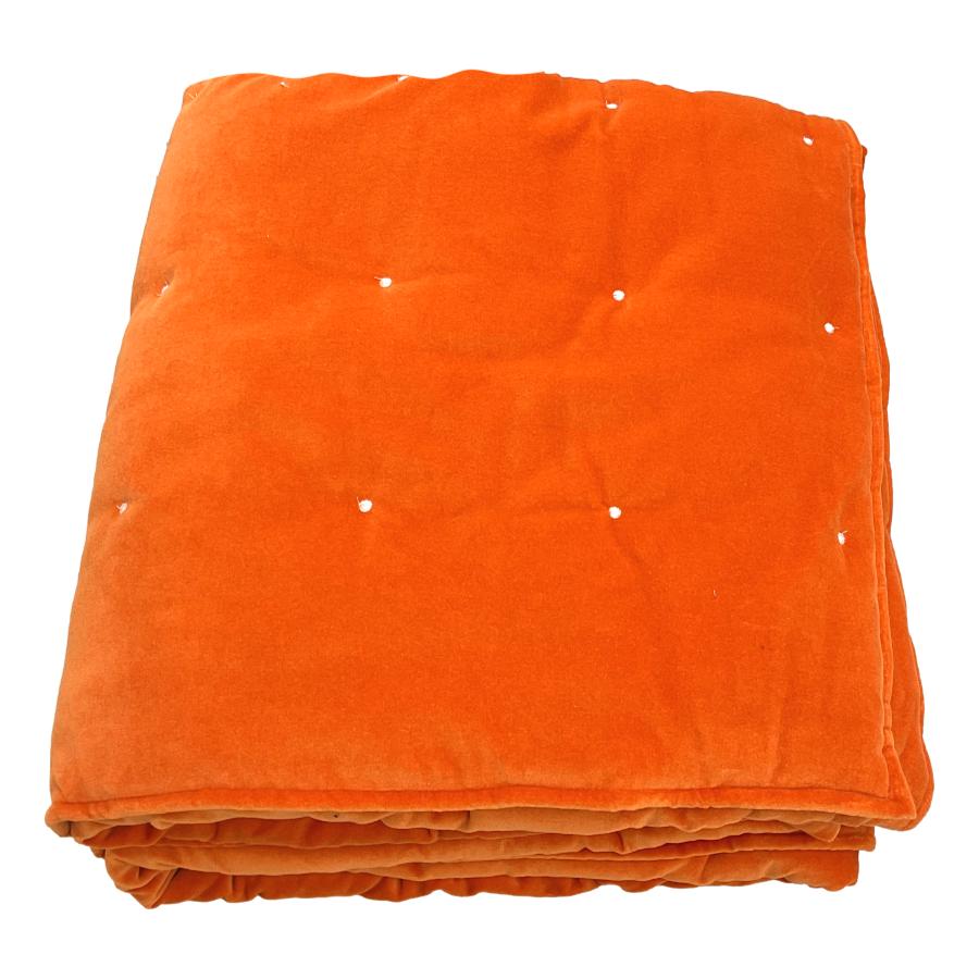 Ragged Rose Lauren Orange Velvet Blanket