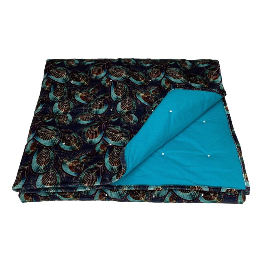 ragged rose Lauren Peacock Velvet Blanket