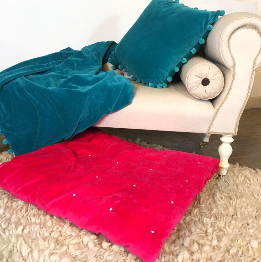 Ragged Rose Lauren Pink Velvet Blanket