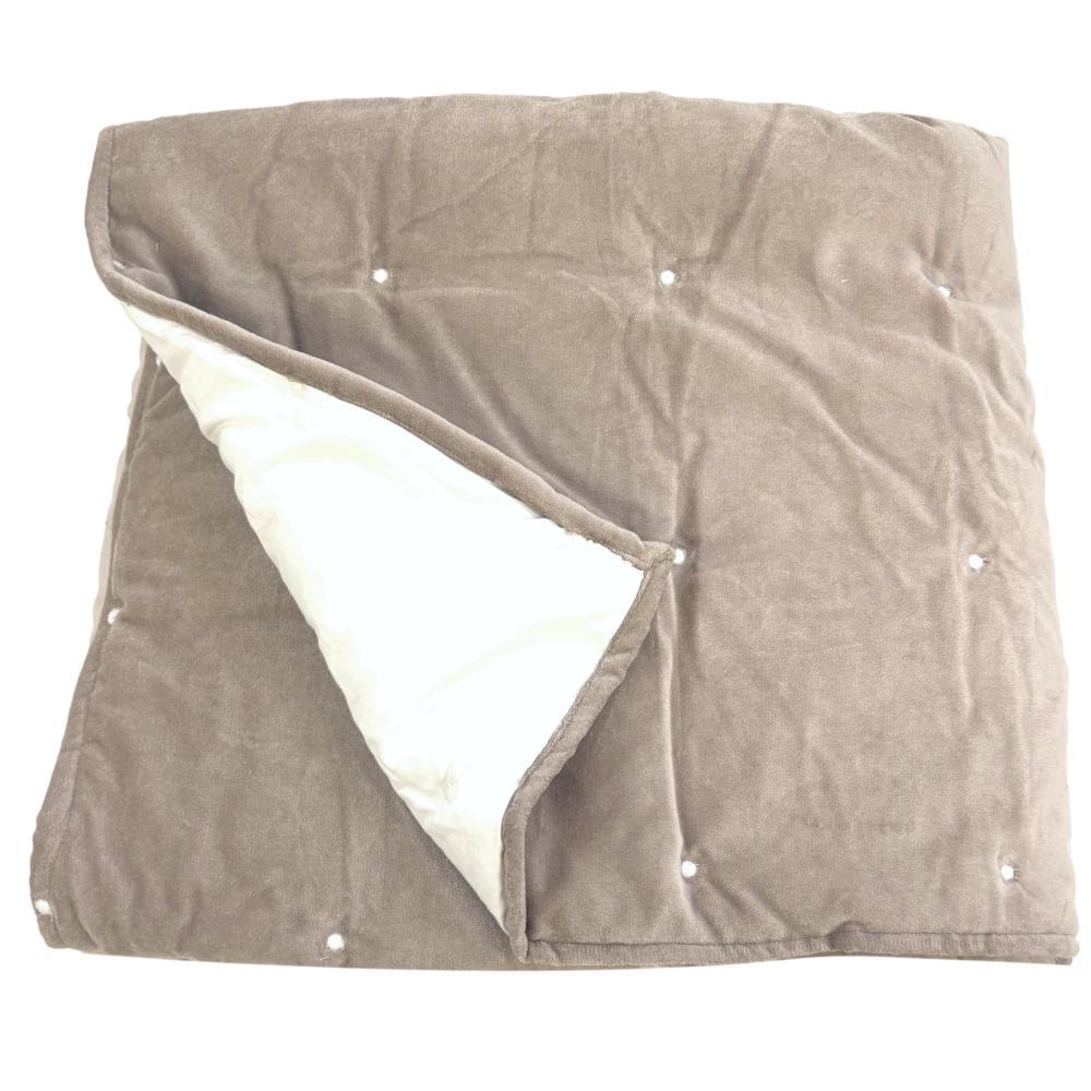 Ragged Rose Lauren Taupe Velvet Blanket