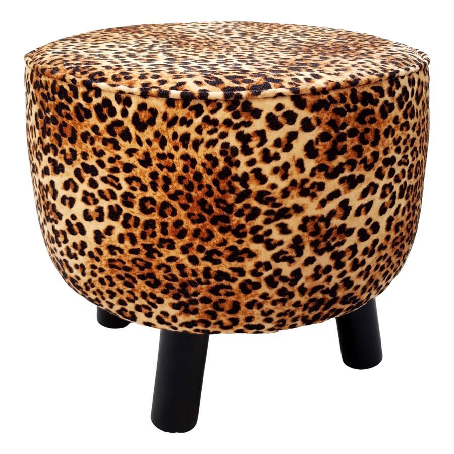 Ragged Rose Leopard Velvet Chair