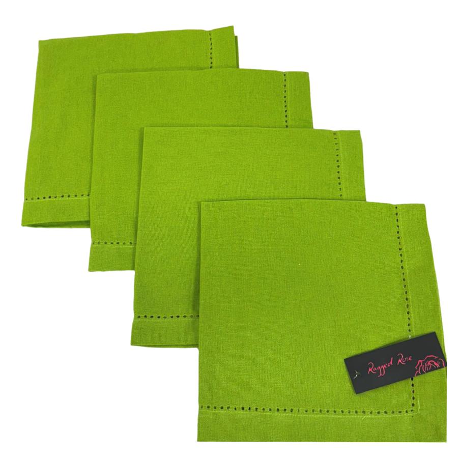 Ragged Rose Lime Green Napkins