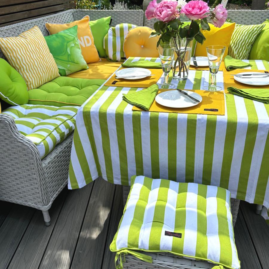 Ragged Rose Lime Green Napkins