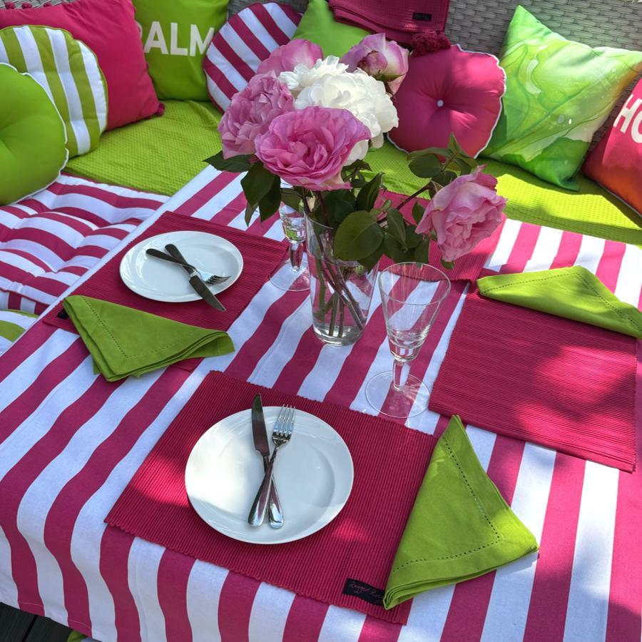 Ragged Rose Lime Green Napkins