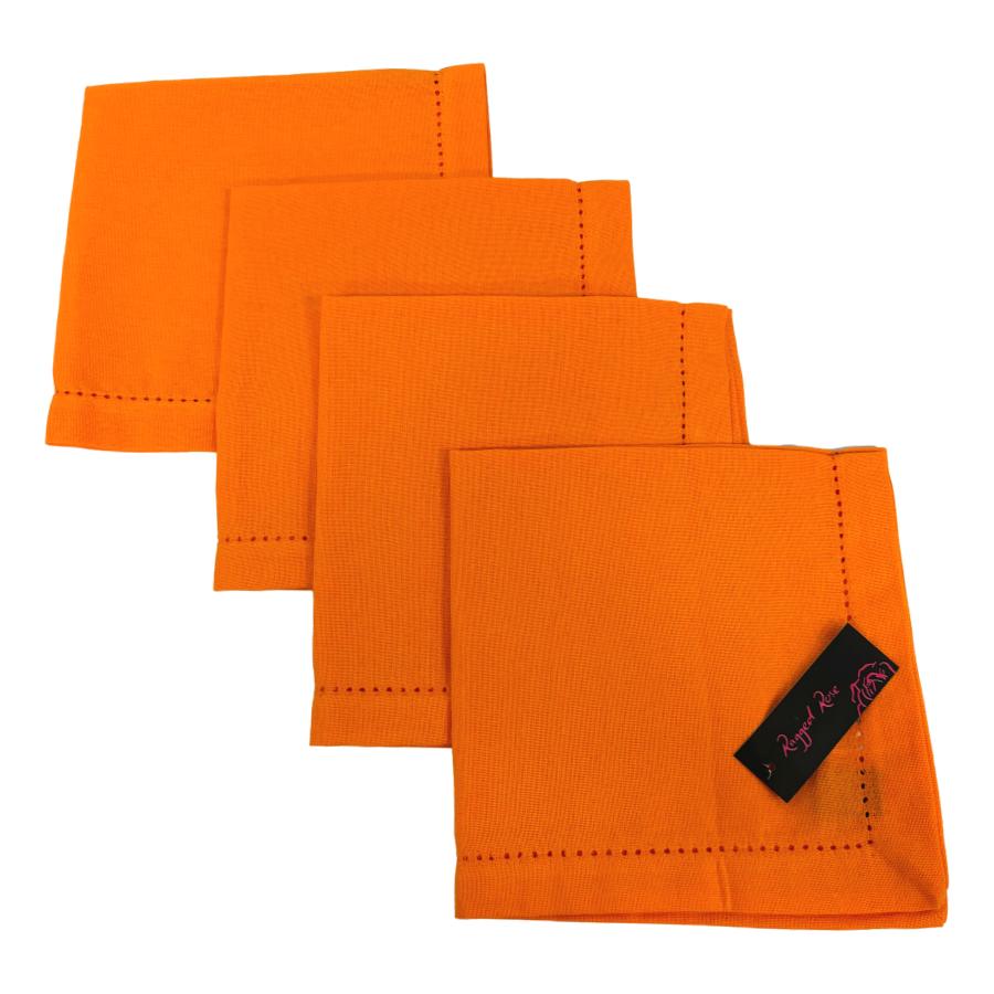 Ragged Rose Orange Napkins