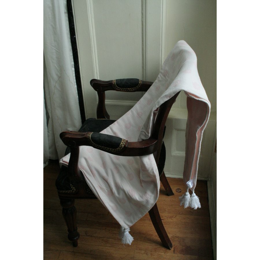 Ragged Rose Pale Pink Floral Throw